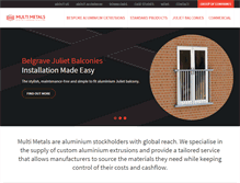 Tablet Screenshot of multimetals.com